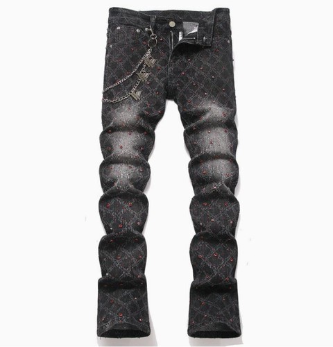 Jeans uomo nero denim dritto - uomo,