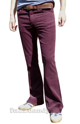 Jeans uomo bootcut - jeans, bordeaux