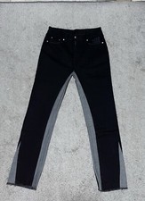 Black and Grey Flare Denim