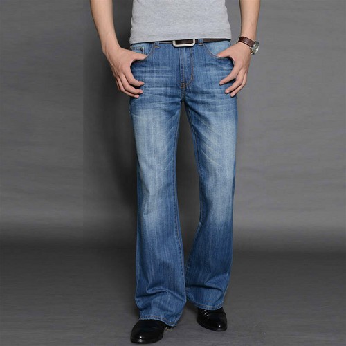 Jeans uomo fondo campana - jeans,