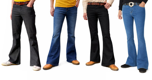 Jeans svasati uomo - fondo, a