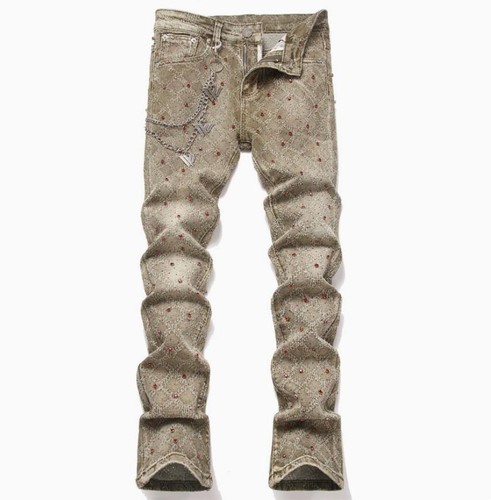 Jeans uomo cotone verde - , oliva