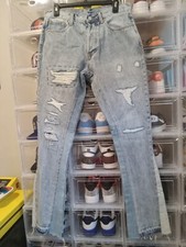 Jeans denim svasato uomo