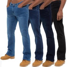 Enzo Bootcut Jeans Uomo Gamba