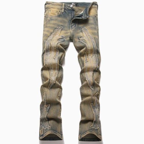 Jeans uomo retrò - blu, denim