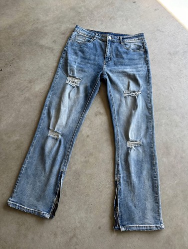 Jeans flared con cerniere - flared,