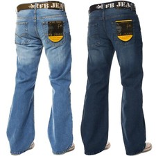 Jeans bootcut FBM uomo gamba