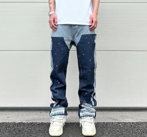 Jeans svasati vernice blu