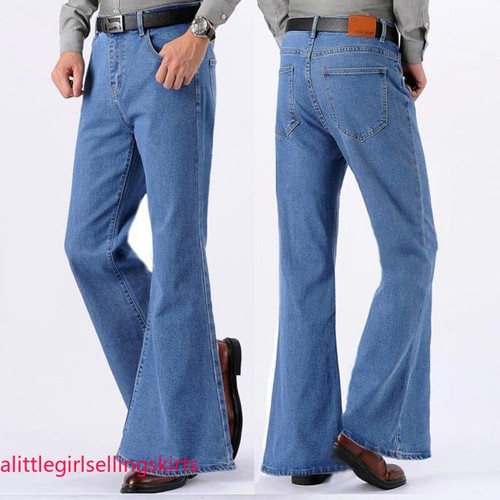Jeans uomo fondo campana - jeans,