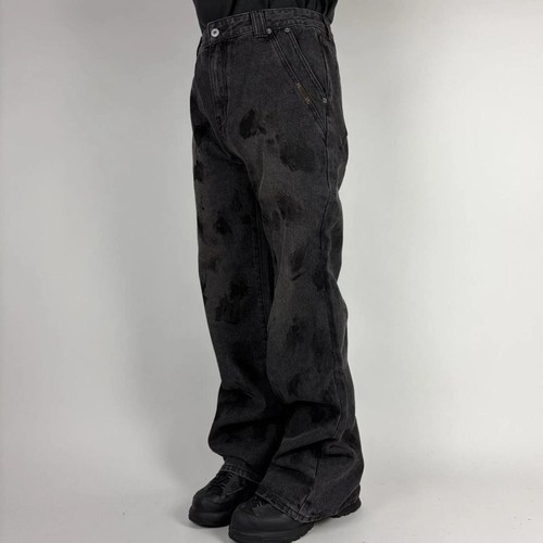 Jeans nero svasato - , vernice